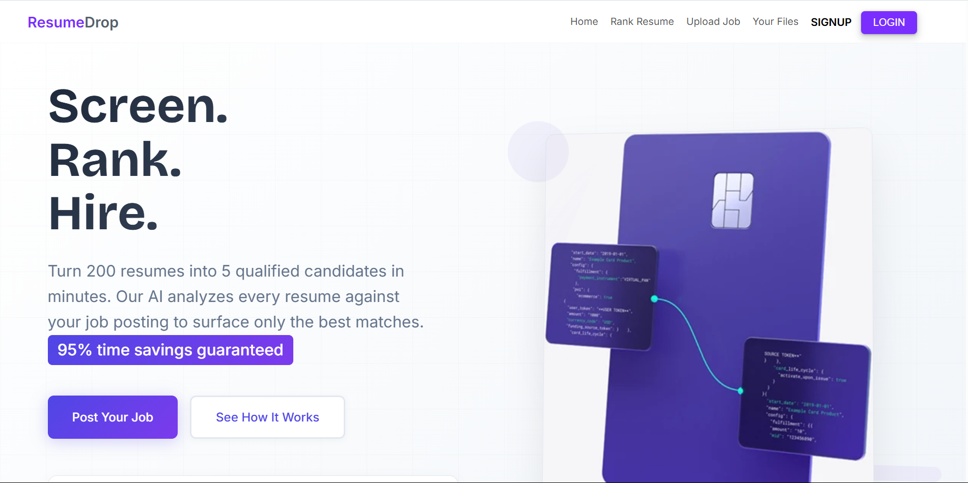 ResumeDrop AI - Resume Screening & Ranking for Recruiters